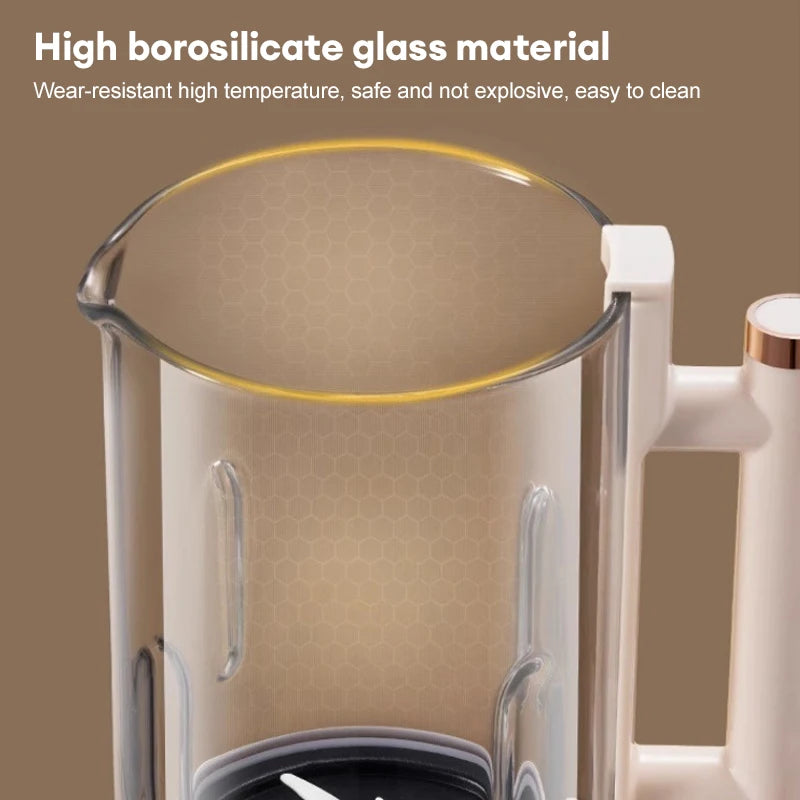 1500ml Soy Milk Machine Electric Juicer Blender Soybean Milk Maker Wall Breaking Machine 10-leaf Blade Breakfast Machine