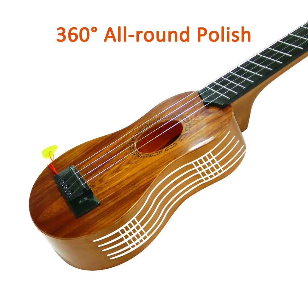 Kids Toy Ukulele Kids Guitar with Pick Musical Toy 17 Inch 4 Strings Educational Musical Instrument for Toddlers and Preschooler