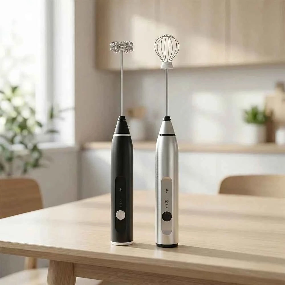 Portable Electric Milk Frothers Handheld Blender USB Mini Coffee Maker Whisk Mixer Cappuccino Cream Egg Beater Food Blender