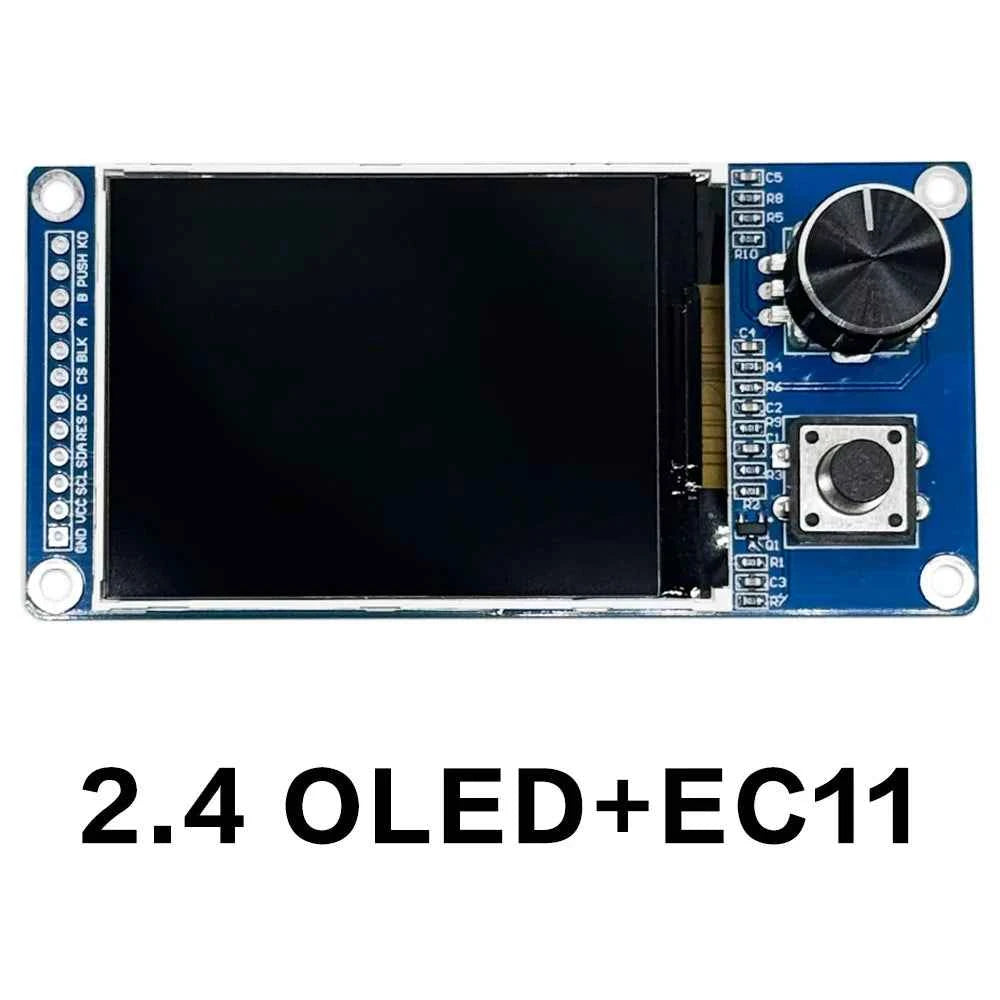 TFT OLED Module EC11 with Rotary Encoder IIC Interface 0.96'' 1.3'' 1.8'' 2.4'' LCD Screen Options for White/Blue Buttons