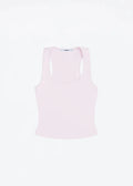 Tank Classic X-shaped Backless Baby Blue and Misty Gray Multi-color Comfortable Elastic Waist Tight Fit Backless Top