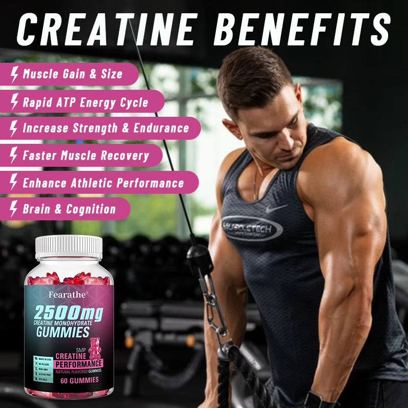 Creatine Monohydrate Gummies – Muscle Growth & Energy