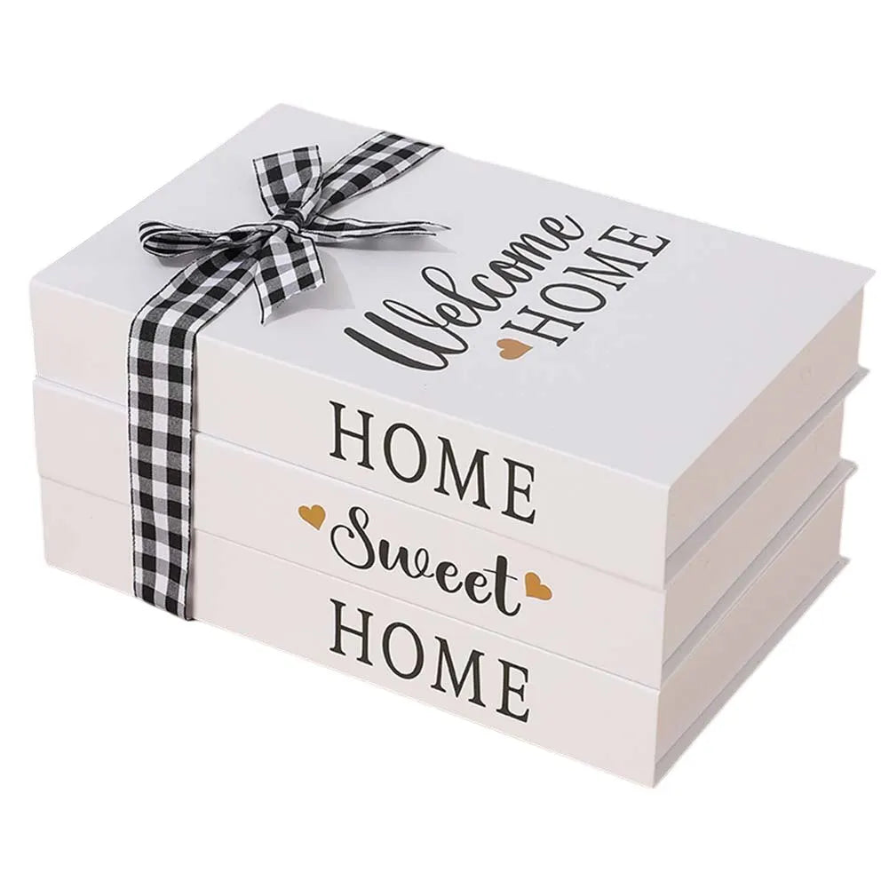 Decorative Book Stacks Folding Simulation Books Farmhouse Style Decor Charming Bookshelf Decoration Bookshelf Decor