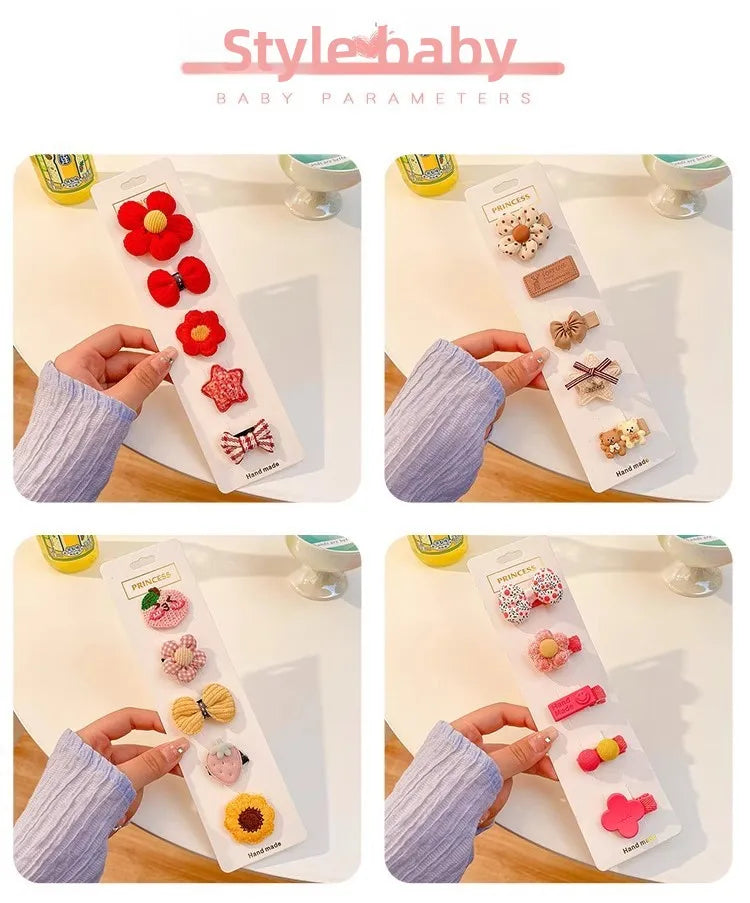 Cute Baby Hair Clip Baby Does Not Hurt Hair Clip Children's Hair Accessories Girls Side Bangs Hair Clip Headdress.