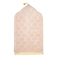 Soft Worship Kneel Travel Prayer Rug Non-slip Prayer Mat Flannel Carpet for Muslim Ramadan Embossing Floor Carpets Portable
