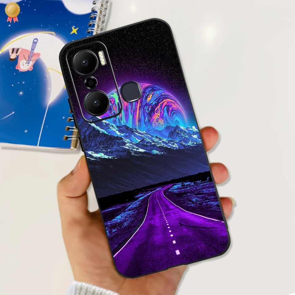 For Infinix Hot 20 Play 20i 4G Case Cute Astronaut Clear TPU Silicone Bumper Cover For Infinix Hot 20 Play 20i Phone Case Funda