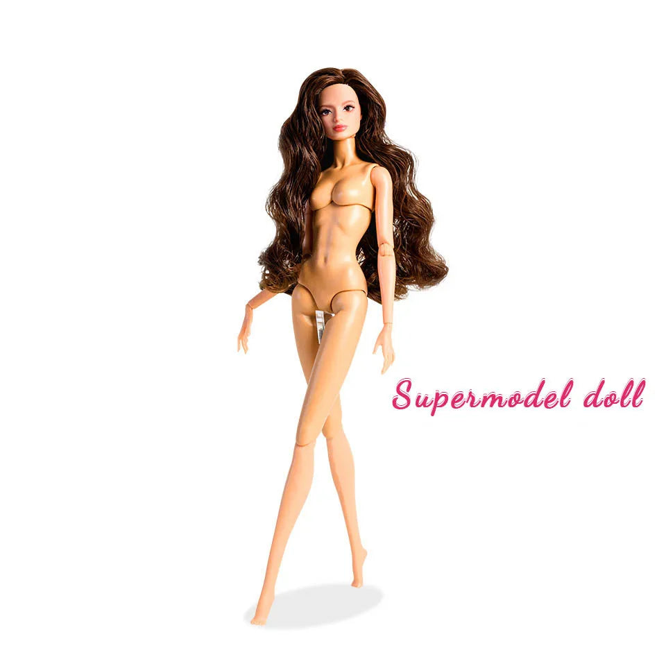 32cm Fashion Star Supermodel Doll New Upgrade 1/6 Babi Exquisite Makeup Long Hair White Skin Joints Movable Daily Dress Up Toys