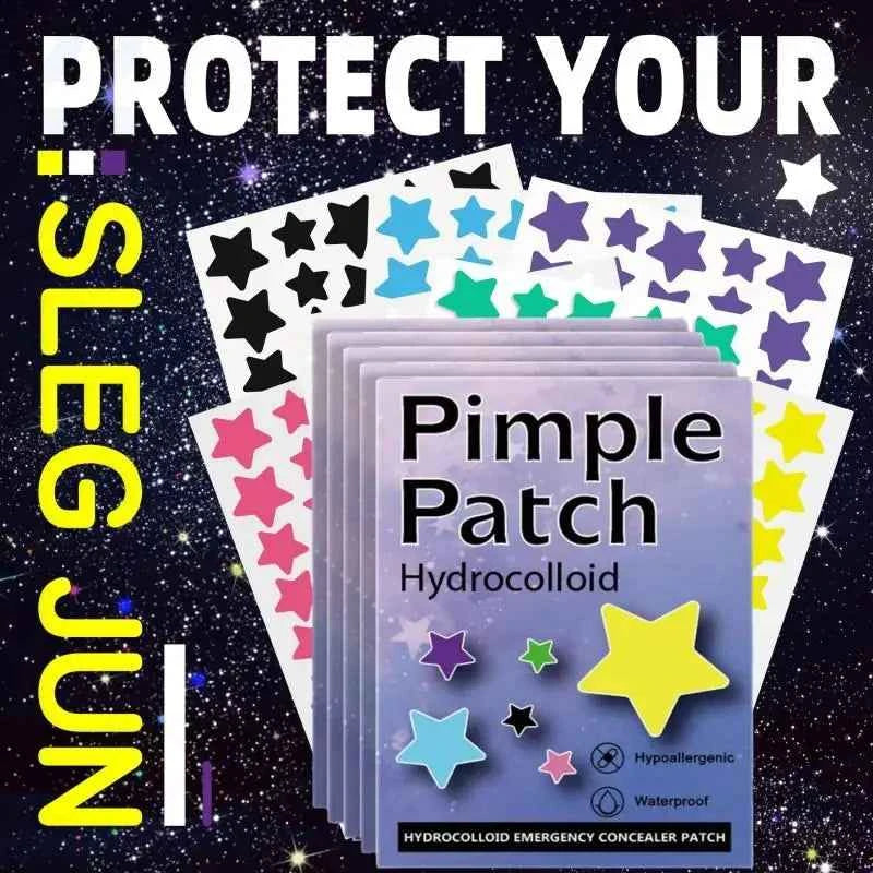 Star-Shaped Colorful Pimple Patches – 1400 Invisible Dots