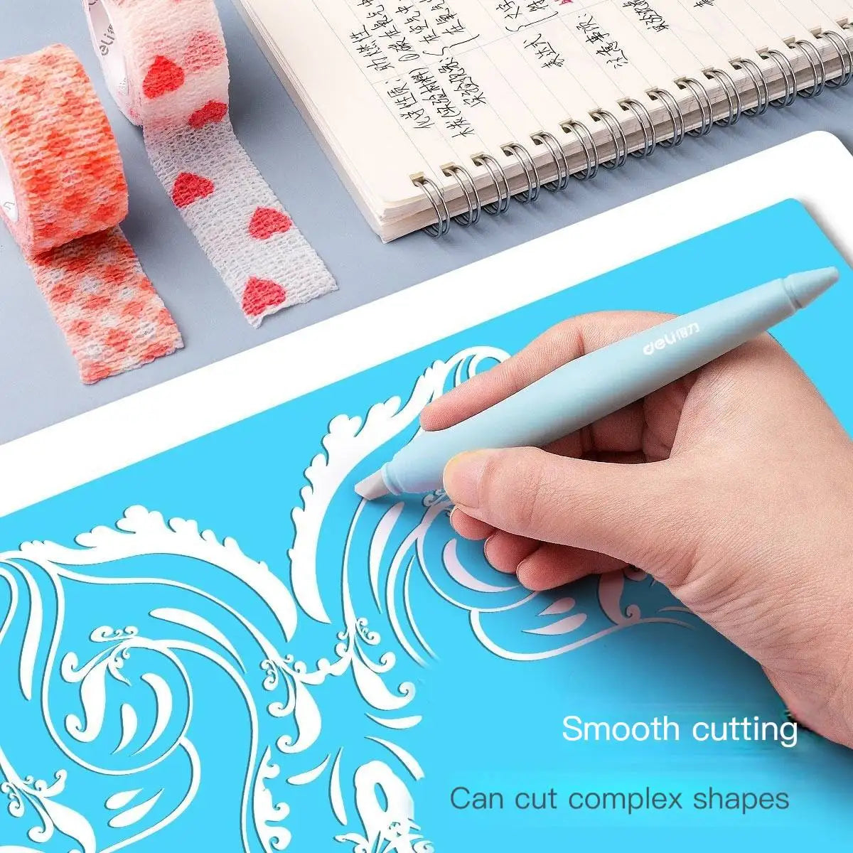 Pen Knifes Ceramic Cutter Utility Knife for Art Precision Carving Knife Micro Retractable Blade Paper Cutting Stationery