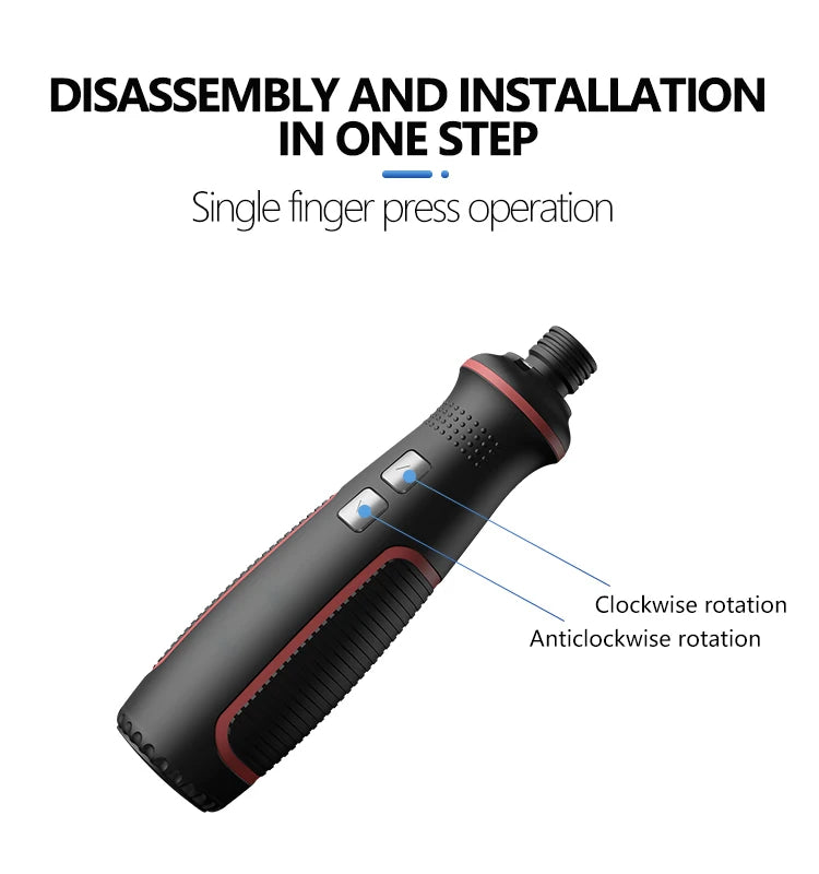 Maizhe USB Rechargeable 3.6V Electric Screwdriver With LED Light Cordless Mini Power Tools Multipurpose For DIY Household