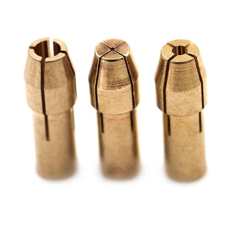 10Pcs 0.5mm-3.2mm Mini Drill Chucks Adapter Dremel Mini Drill Chucks Chuck Adapter Micro Collet Brass For Power Rotary Tool