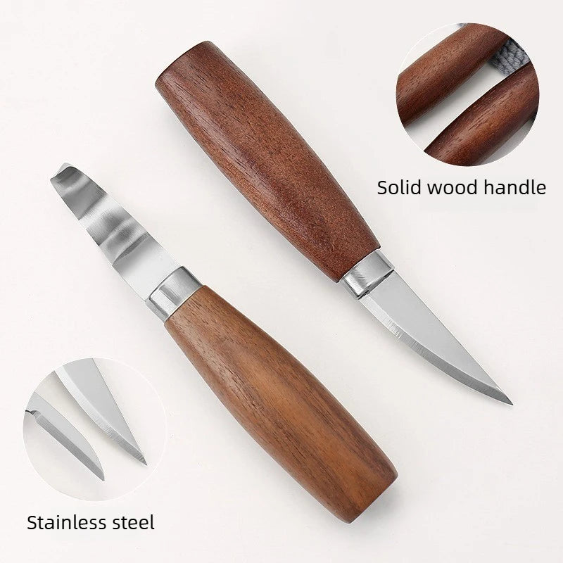 5pcs Tools for Wood Carving Chisel Woodworking Cutter Hand Tool Set Wood Carving Knife DIY Peeling Woodcarving
