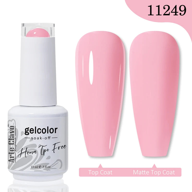 Arte Clavo TPO HEMA FREE Top Quality Discount Price 131 Colors Nail Gel Polish New Formula Nail Gel 15ml Bottle UV Gel Varnish