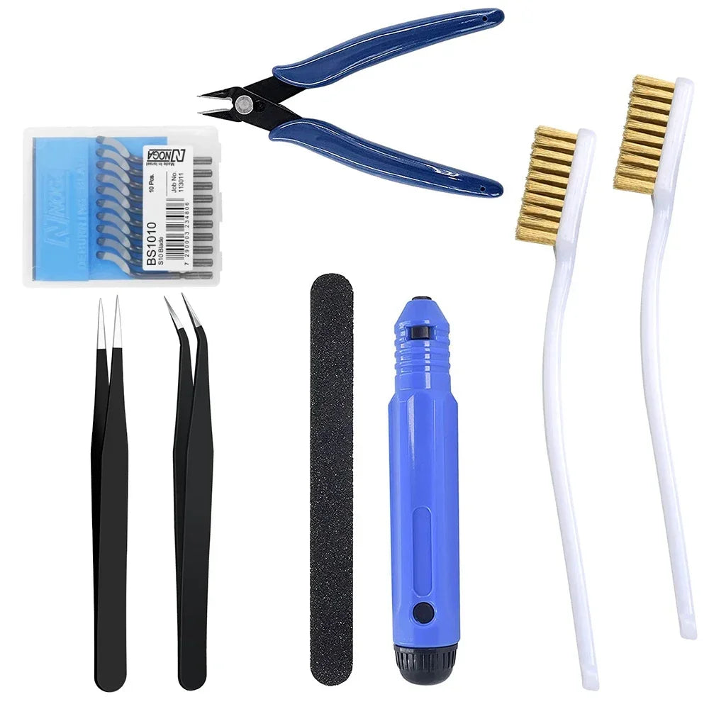 Multiple Models 3D Printer Tool Kit Trimming Knife Scraper Cleaning Needle Tweezers Pliers Deburring Kit DIY 3D Printing Tools