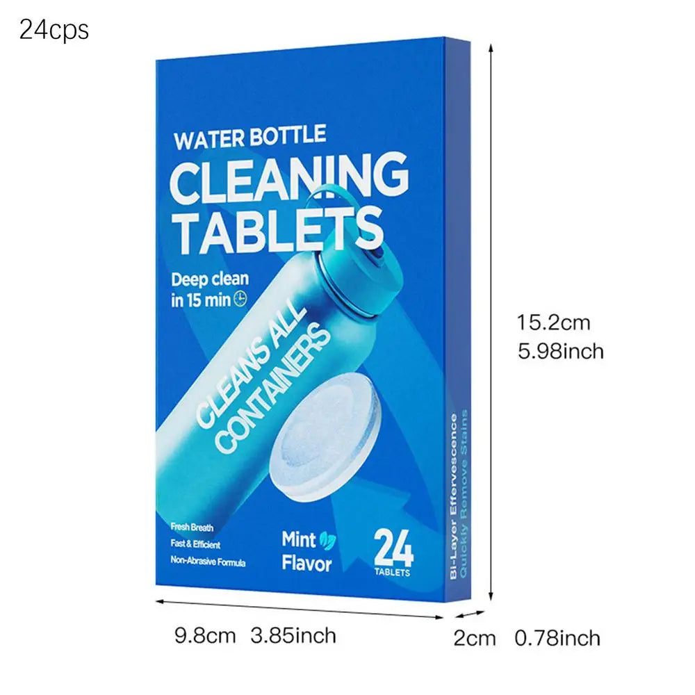 Jasmine Scent Type Effervescent Water Bottle Cleaning Tablets – Odor & Scale