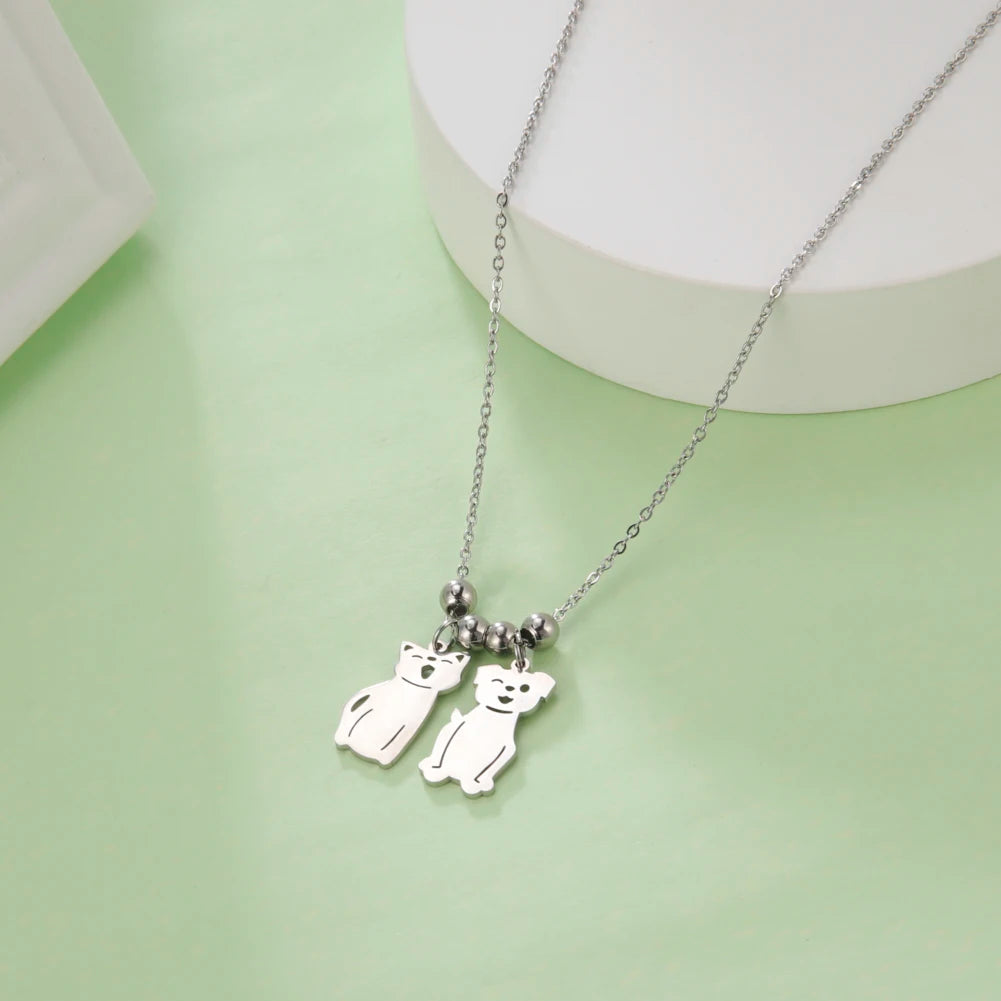 Couple Friend Sister Custom Name Personalized Necklace Gift for Women Men Mother Day Father Family Stainless Steel Jewelry