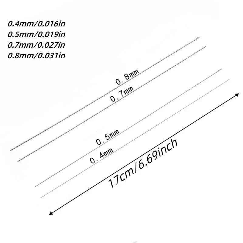 2pcs Beaded Needles With Steel Needles, Long And Thin Beaded Leads, Side Threaded Hooks And Beads For DIY Handmade Jewelry