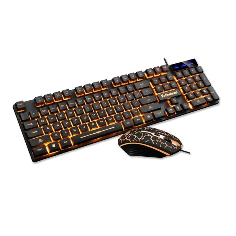 Ergonomic Backlit Gaming Keyboard And Mouse Combo