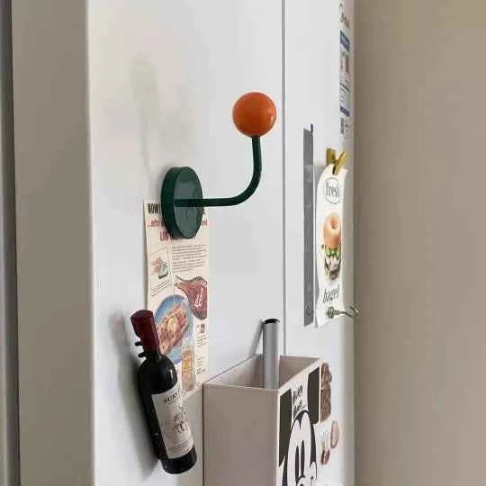 Non perforated magnetic hook for bathroom and kitchen, strong and seamless magnetic suction hook for refrigerator