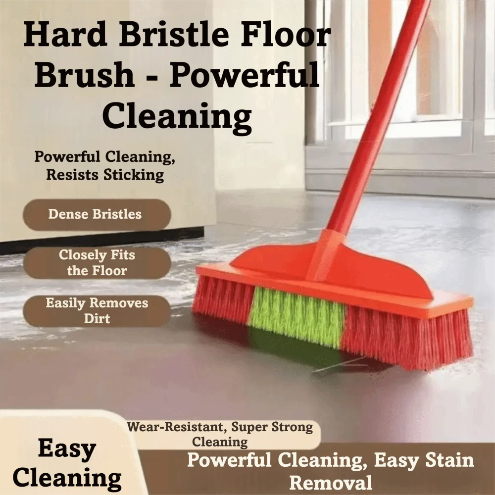 Plastic Tile Scrub Brush With Stiff Bristles For Floors
