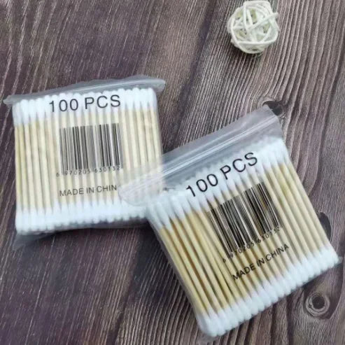 300/500/1000pcs Double Head Cotton Swab Women Makeup Cotton Buds Tip for Wood Sticks Nose Ears Cleaning Health Care Tools
