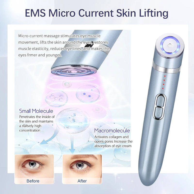 EMS Eye Massager Anti-aging Beauty Instrument Eye Care Massage Tool Wrinkle Removal Face Lifting Beauty Device Home Use