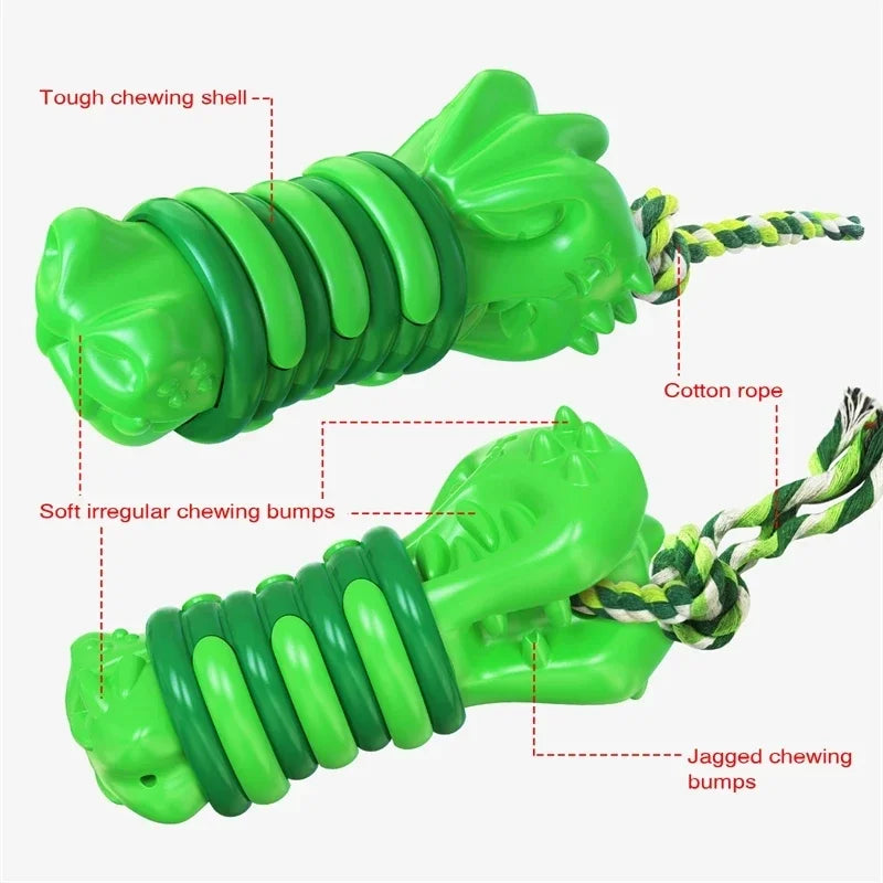Large Breed Dog Toys for Aggressive Chewers - Almost Indestructible Interactive Squeaky Giggle Chew Toy Long Lasting Tough Pet P