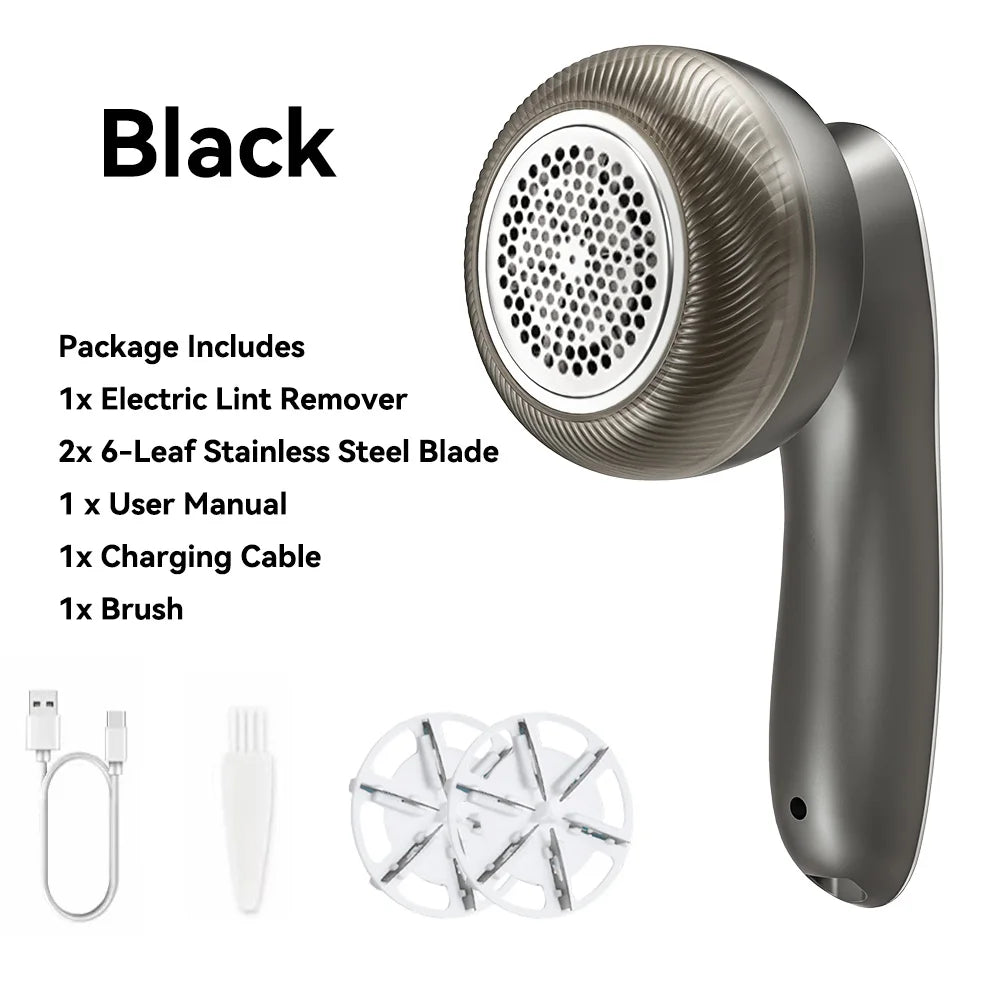 Electric Digital Display Lint Remover Rechargeable Pellet Fabric Shaver For Clothing Clothes Fluff Hair Balls Portable Remover