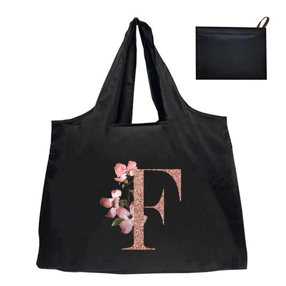 Shopping Bag Tote Bag Foldle Grocery Organizer Reusable Handbags Shoulder Bags Convenient Large-Capacity Large Tote For Fashion