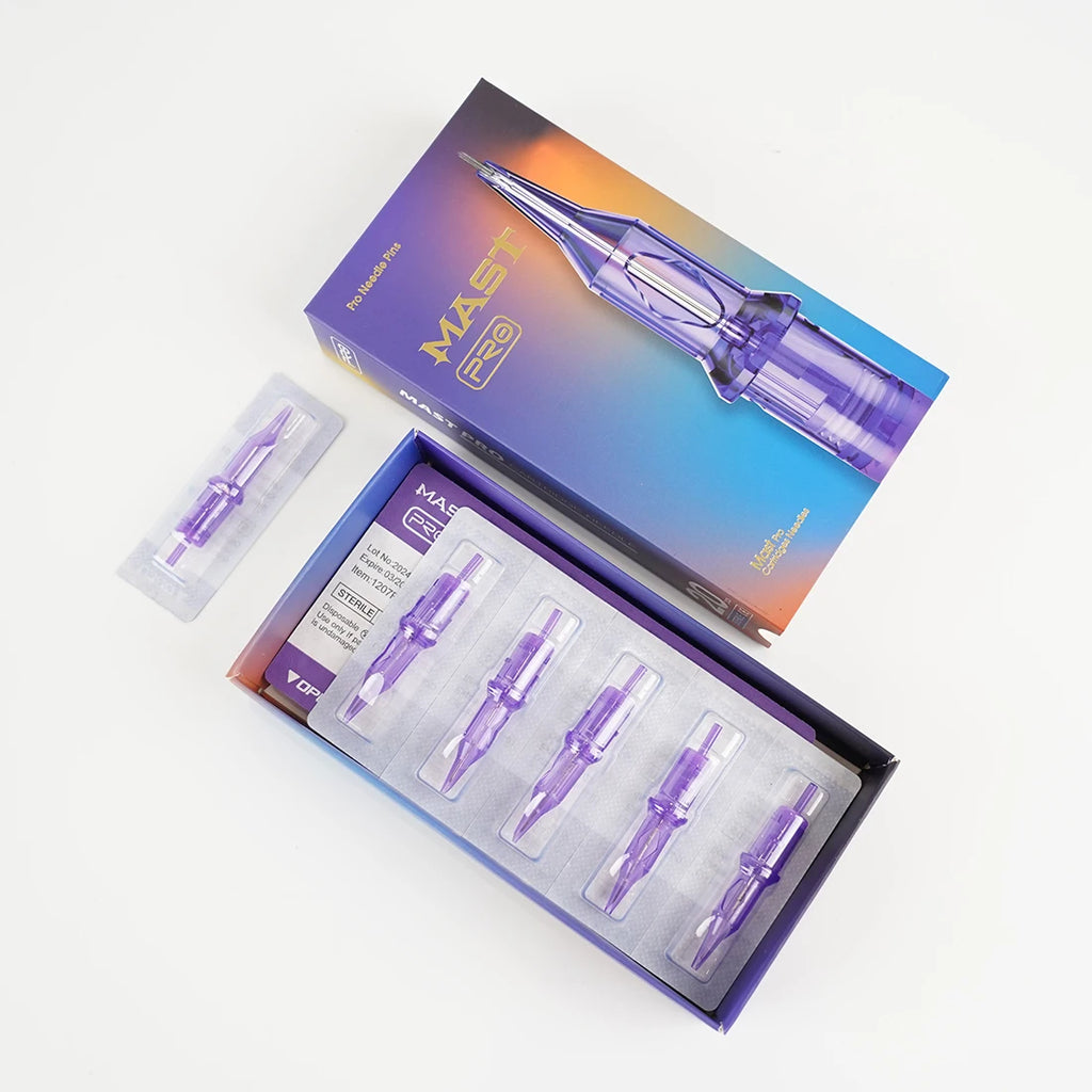 Mast Pro Tattoo Cartridge Needles RL 20 Pcs Disposable Permanent Makeup or Body Art Needles 0.18/0.25/0.30/0.35 Tattoo Supplies