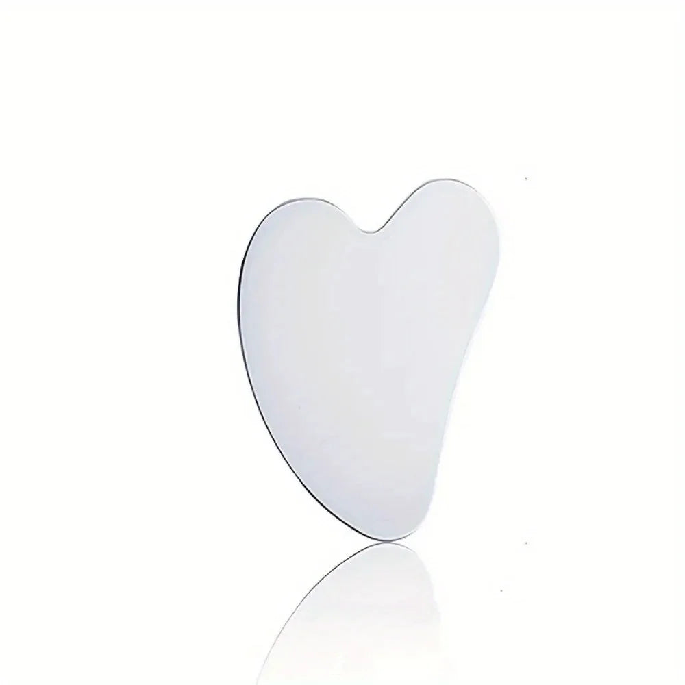 Stainless Steel Facial Thin Gua Sha Tool Ergonomic Design for Improved Blood Circulation & Wrinkles Durable Skincare Tool