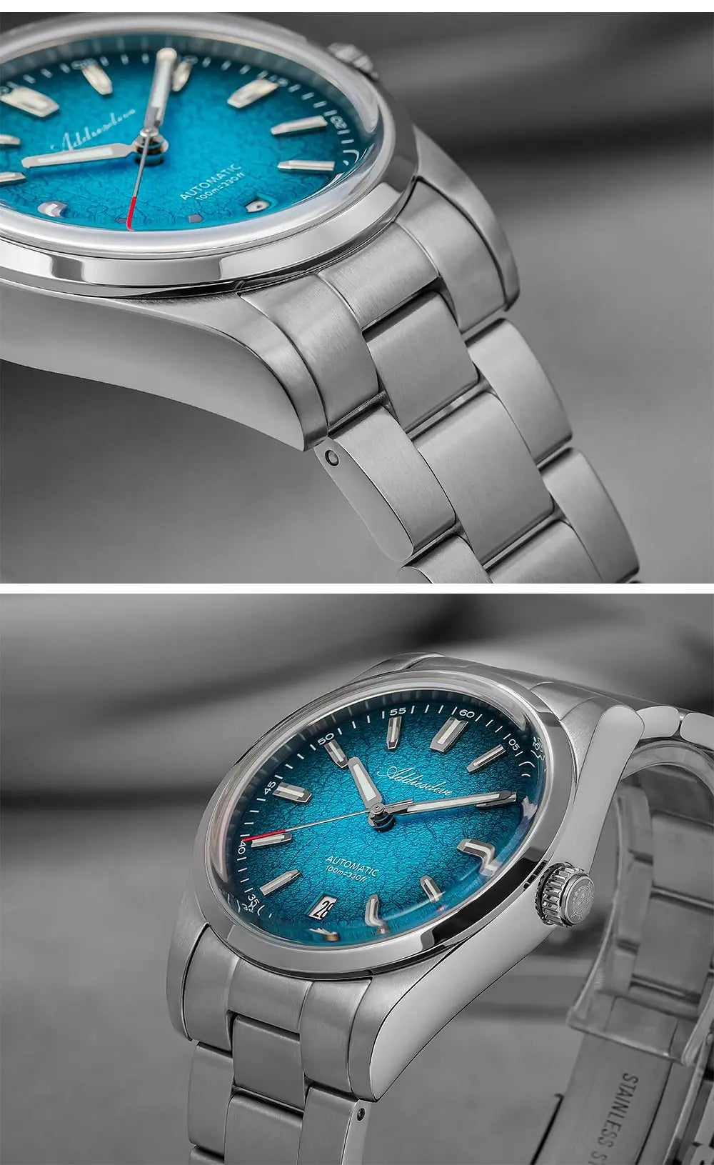ADDIESDIVE Automatic Watch for Men Dress Mechanical Wristwatch Waterproof 100M Stainless Steel Luxury NH35 Automatic Watches Man