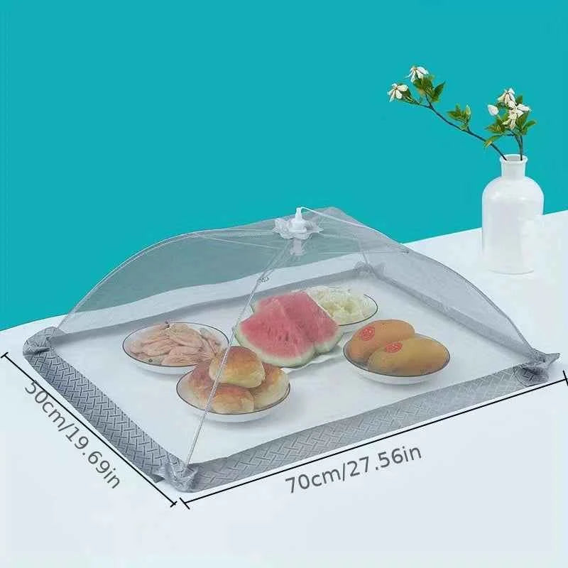 Food cover, vegetable cover, foldableable dining table cover, anti-fly rice cover, household dust cover, umbrella, summer square