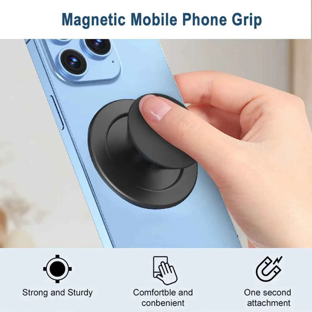 Grippopso Magnetic Folding Mobile Phone Grip Holder Socket Support Tok for IPhone 16 15 14 13  Ring Finger Expanding Stand