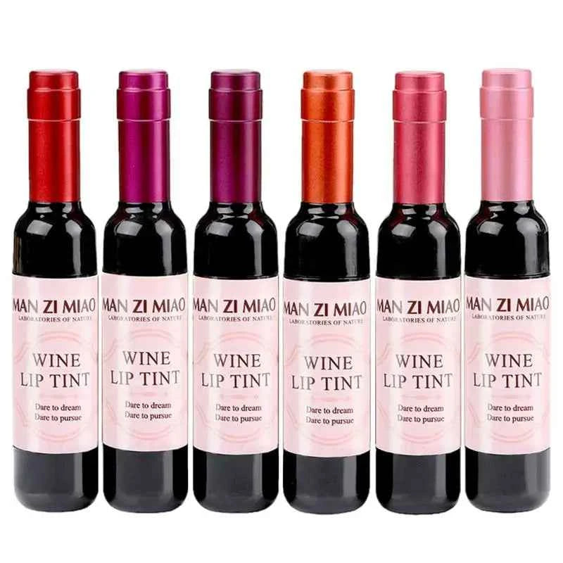 Mini Wine Bottle Lip Tint – Matte, Long-Lasting Stain