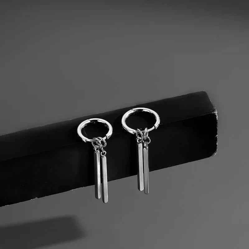 2PC Fashion Men's Personality Rascal Handsome Irregular Earrings Jewelry Accessories Suitable for Date, Party, Festival Gifts