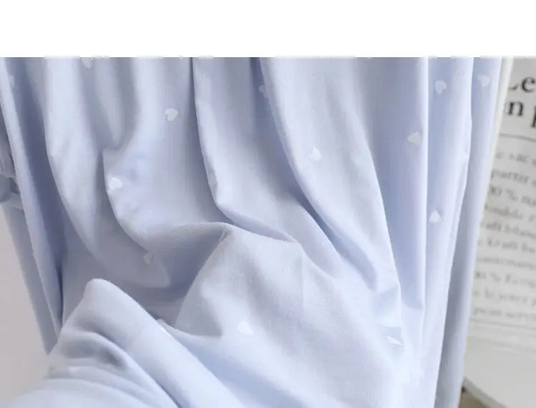 Nightgowns Women Sleepwear Baggy M-3XL Sweet Girlish Japanese Style Kawaii Clothes Home Cozy Designer Minimalist Pockets Print