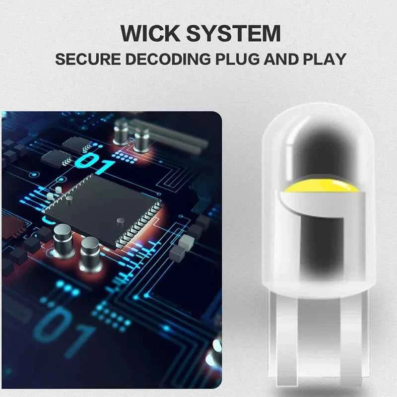 10PCS T10 W5W COB LED Bulbs Car Wedge Parking Lights Auto License Plate Lamps Dome Read Lights 12V Universal
