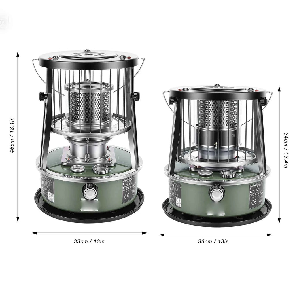 Kerosene Heater Adjustable Height Non Electric Portable 2 in 1 Stove Heater for Camping Garage Adjustable Height Kerosene Heater