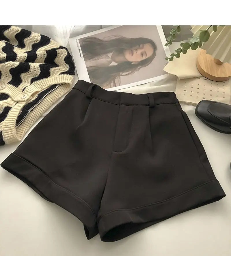 Women Shorts All-match Fashion New Arrival Solid Summer Casual Slim High Waist Korean Style Young Comfortable Daily Shopper Fit
