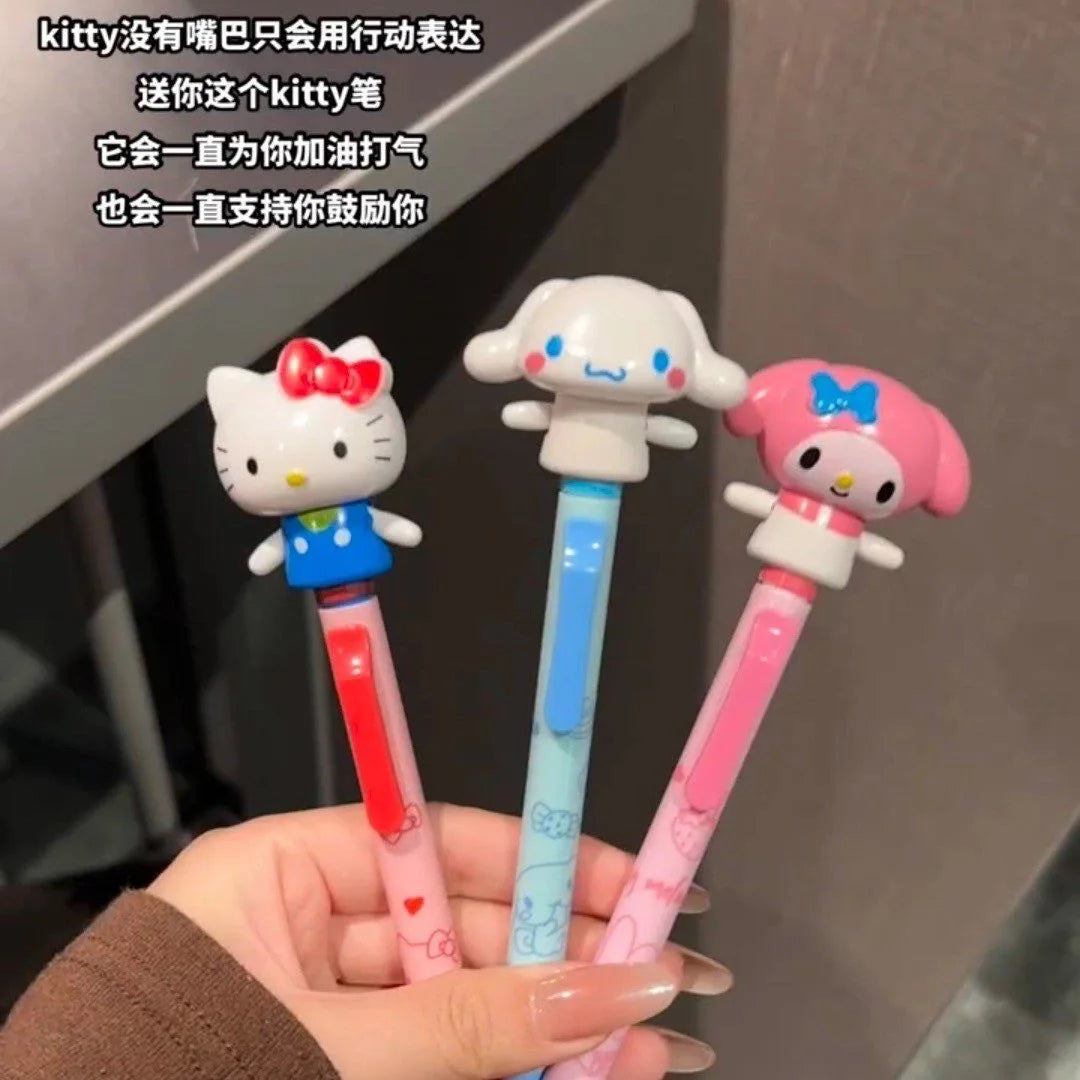 Sanrio Cartoon Peripheral Ballpoint Pen, Cute and Creative Cartoon Design, Suitable for Back to School Season Essential