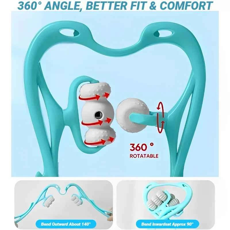 Cervical Vertebra Shoulder And Neck Massage Home Manual Massager Hand-Held Clamping Device Kneading Relaxation Artifact