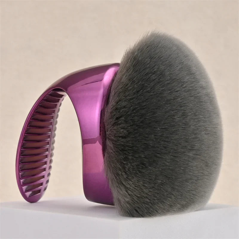 Extra Large Kabuki Body Brush Streak Free Self Tanner Applicator for Legs Body Bronzer Liquid Makeup Wide Round Head Blur Tool