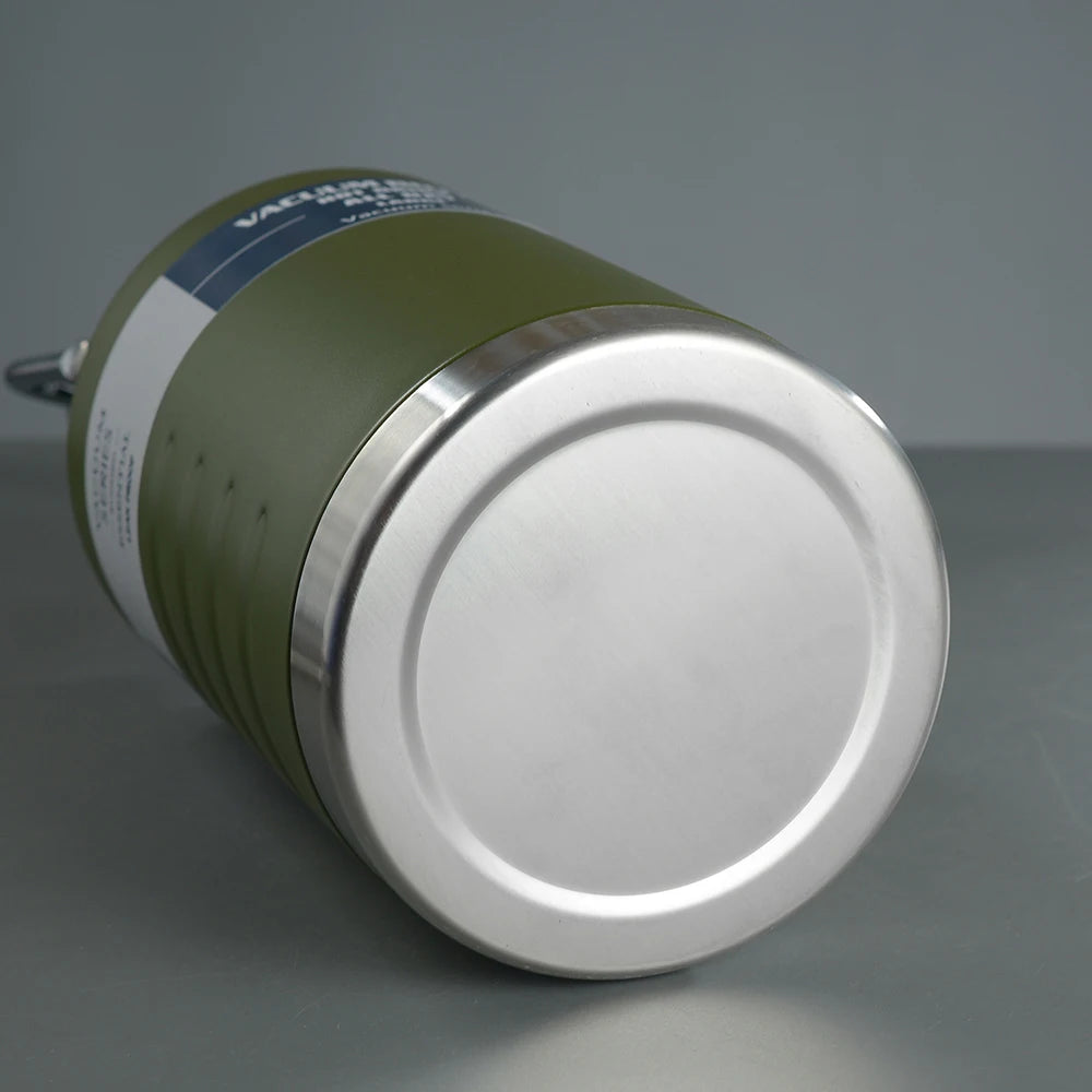 1.5L Large Capacity Vacuum Flask, 304 Stainless Steel Vacuum Bottle, Outdoor Portable Water Bucket, Handheld Sports Water Bottle