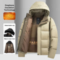 Warm Windproof Jacket Men 2025 Winter New Fashion Comfortable Thickened Outdoor Hooded Overcoat Male Casual Clothes