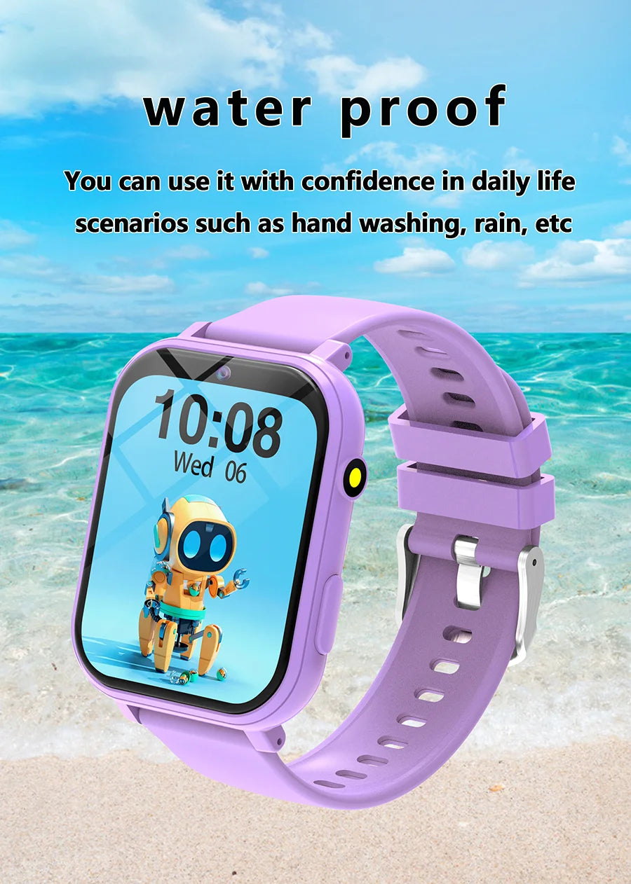 Kids Smart Watch with Camera for Boys Girls Age 4-12 Educational Game Watch Pedometer Alarm Flashlight Birthday Gifts Funny Toy