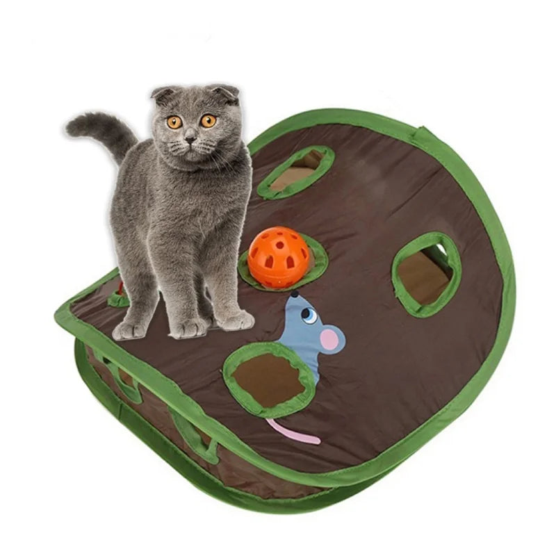 Hot Foldable Cat Tunnel Tube Interactive Fun Kitty Training Toy Boredom Buster for Puppy Kitten Pet Supplies Cat Accessory