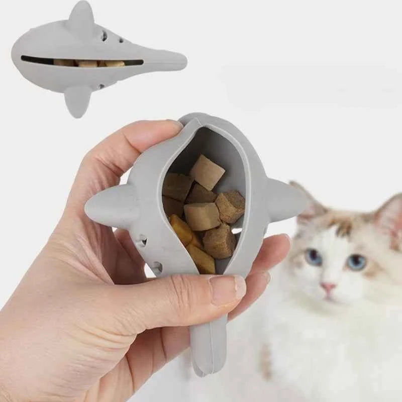 Cat Interactive Chew Toy Pet Food Leakage Simulated Fish Bite-resistant Kitten Toy Teeth Grinding Chewing Cat Toy Supplies