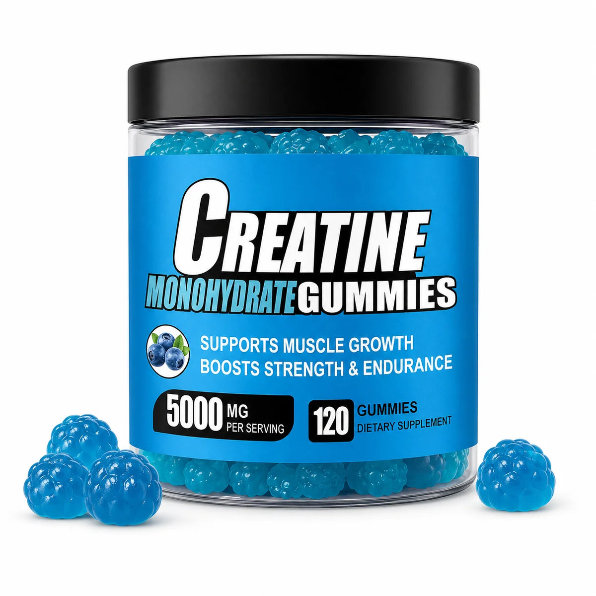 1 bottle Package Creatine Monohydrate Gummies – Muscle Strength & Energy