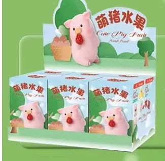 Genuine Cute Pig Fruit Series Trendy Toys, Toys, Birthday Gifts, Creative Cartoon Piggy Handmade Blind Box